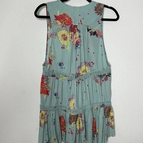 Free People Blue Purple Haze Boho Tunic Tank Top S - Picture 2 of 4